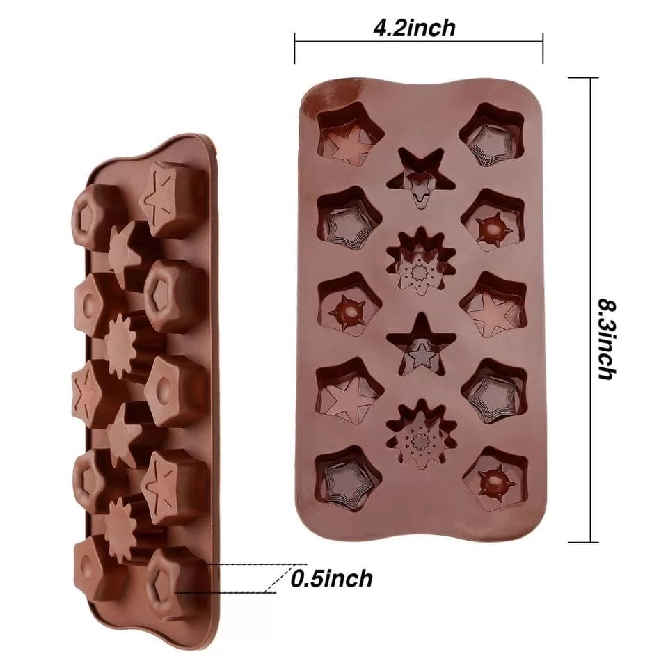 Candy Shapes Baking Mold, Silicone Chocolate Mold Candy Shapes Baking Mold, Silicone Chocolate Mold